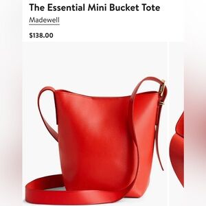 Madewell mini bucket tote
